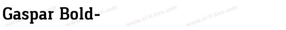 Gaspar Bold字体转换
